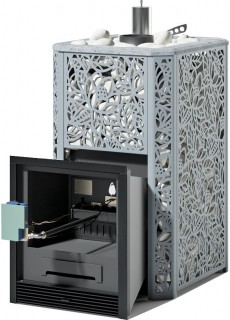 Газовая печь для бани ИзиСтим Ялта 15 2025, сталь AISI 321, ГГУ-20