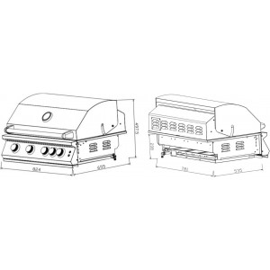 Газовый гриль Астов Deluxe 4 (Делюкс 4)