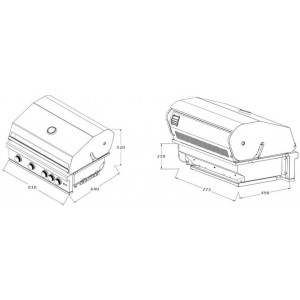Газовый гриль Астов Lux (Люкс)