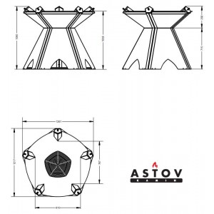 Очаг-гриль Астов Корона 5У