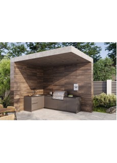 Кухня Астов BBQ № 9 (ширина 1820х2920 мм)