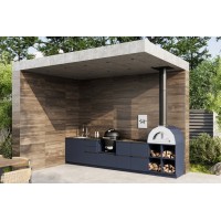 Кухня Астов BBQ № 14 (ширина 3800 мм)