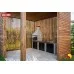 Барбекю Grill-Roks Anna XL + стол + мойка + печь под казан + стол
