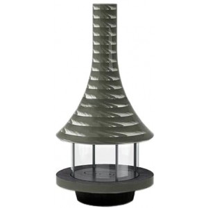 Газовый камин Bordelet Eva 992 центральный, со стеклом