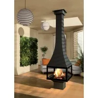Камин Bordelet Julietta 985 Black Line центральный, на ноге