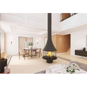 Камин Bordelet Marina 993 центральный, со стеклом