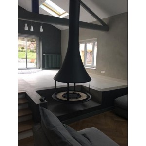 Камин Bordelet Zelia 908 центральный, открытый