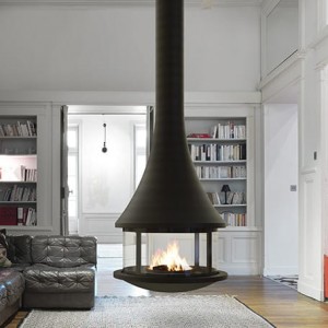 Камин Bordelet Zelia 908 центральный, со стеклом
