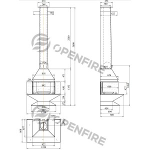 Камин OpenFire Candle Plus