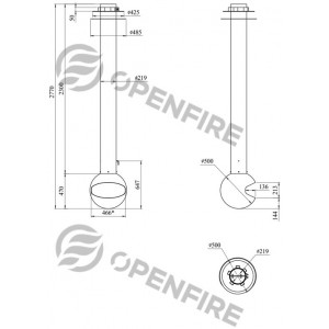 Камин OpenFire Fireball