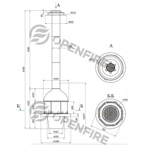 Камин OpenFire Sphere