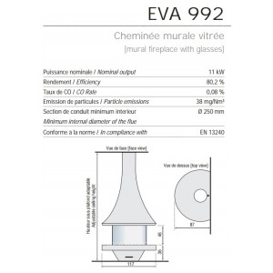 Камин JC Bordelet Eva 992 centrale color