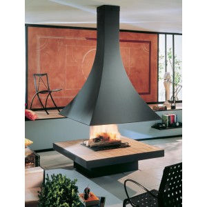 Камин JC Bordelet Julietta 985 centrale 117 (центральный открытый 117x117 см)