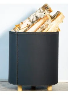 Дровница Fire&Wood Tallin, экокожа графит