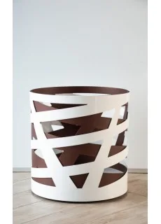 Дровница Fire&Wood Saturn, бело-коричневая