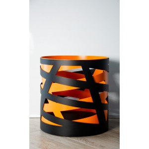 Дровница Fire&Wood Saturn, бело-коричневая