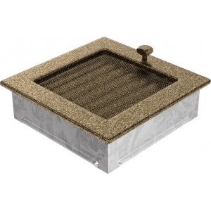 Каминная решетка Kratki 17x17 с жалюзи