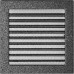 Каминная решетка Kratki 22x22 с жалюзи