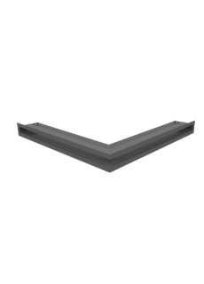 Каминная решетка Kratki люфт угловая стандарт графитовая 60 (LUFT/NS/60/45S/G)