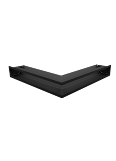 Каминная решетка Kratki люфт угловая стандарт черная 90 (LUFT/NS/90/45S/C)