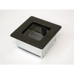 Каминная решетка Kratki 11x11 черная/латунь пористая