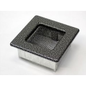Каминная решетка Kratki 11x11 черная/хром пористая