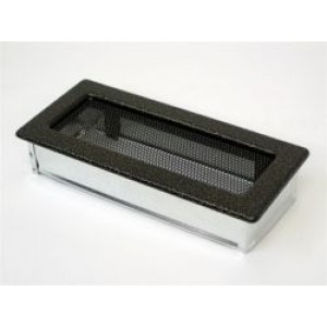 Каминная решетка Kratki 11x24 черная/латунь пористая