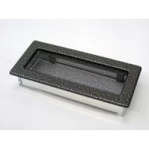 Каминная решетка Kratki 11x24 черная/хром пористая