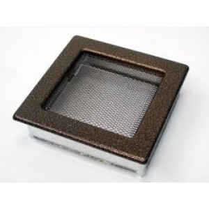 Каминная решетка Kratki 17x17 черная/медь пористая