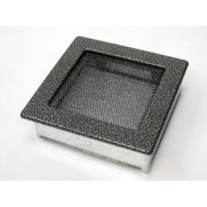 Каминная решетка Kratki 17x17 черная/хром пористая