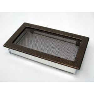 Каминная решетка Kratki 17x30 черная/медь пористая