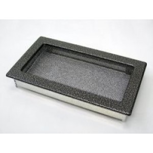 Каминная решетка Kratki 17x30 черная/хром пористая