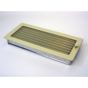Каминная решетка Kratki 17x37 бежевая с жалюзи