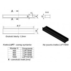 Каминная решетка Kratki люфт графитовая 9x40 (LUFT/9/40/G/SF)