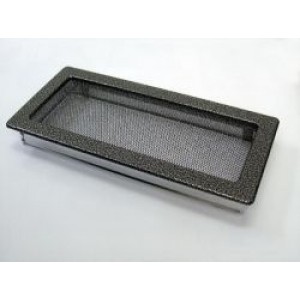 Каминная решетка Kratki 17x37 черная/хром пористая