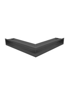 Каминная решетка Kratki люфт угловая стандарт графитовая 90 (LUFT/NS/90/45S/G/SF)