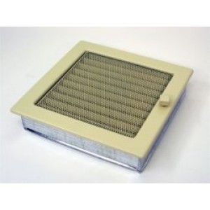 Каминная решетка Kratki 22x22 бежевая с жалюзи