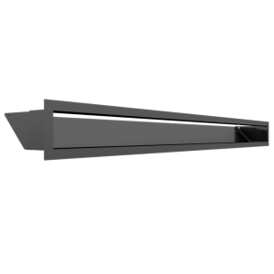 Каминная решетка Kratki люфт графитовая 9x100 (LUFT/9/100/45S/G)