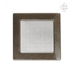 Каминная решетка Kratki 22x22 черная/латунь пористая