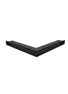 Каминная решетка Kratki люфт угловая стандарт черная 60 (LUFT/NS/60/45S/C)