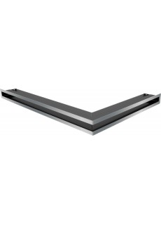 Каминная решетка Kratki Люфт левая 77x55x6 Стальная (LUFT/NL/60/45S/SZ)