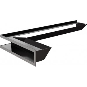 Каминная решетка Kratki Люфт левая 80x40x9 Стальная (LUFT/NL/9/8040/45S/SZ)
