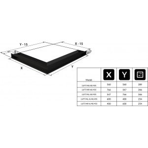 Каминная решетка Kratki Люфт правая 40x60x6 Стальная (LUFT/NP/6/40/45S/SZ)