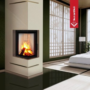 Каминная решетка Kratki Люфт левая 77x55x9 (LUFT/NL/90/45S/SF)