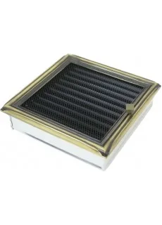 Каминная решетка Kratki 22x22 Рустик с жалюзи