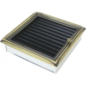 Каминная решетка Kratki 22x22 Рустик с жалюзи