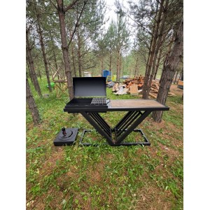 Мангал ZeFire Лофт V с полукруглой крышкой