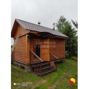 Монтаж печи для бани Гефест ЗК 18 (П) под ключ