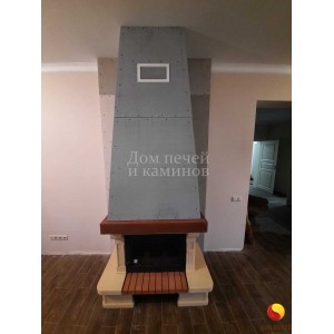Монтаж каминной топки Ferguss FG20 под ключ