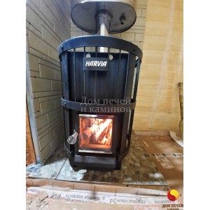 Монтаж печи для бани Harvia Legend 150 под ключ